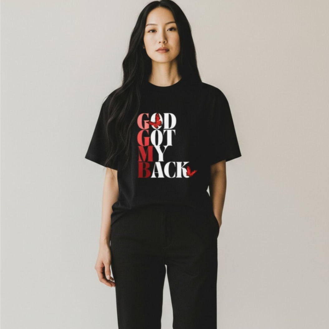 God Got my Back Butterfly Tee