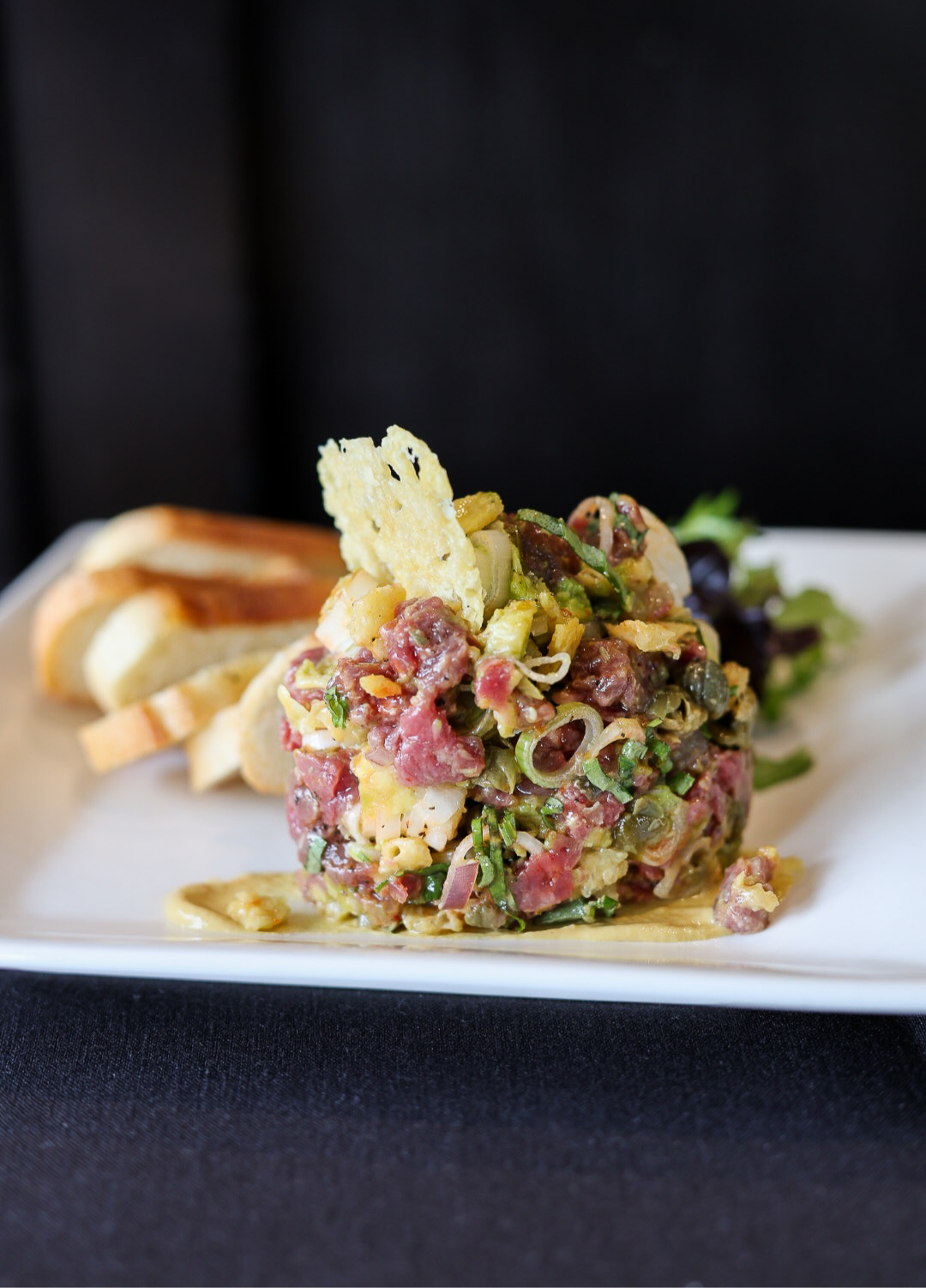 nourriture restaurant tartare