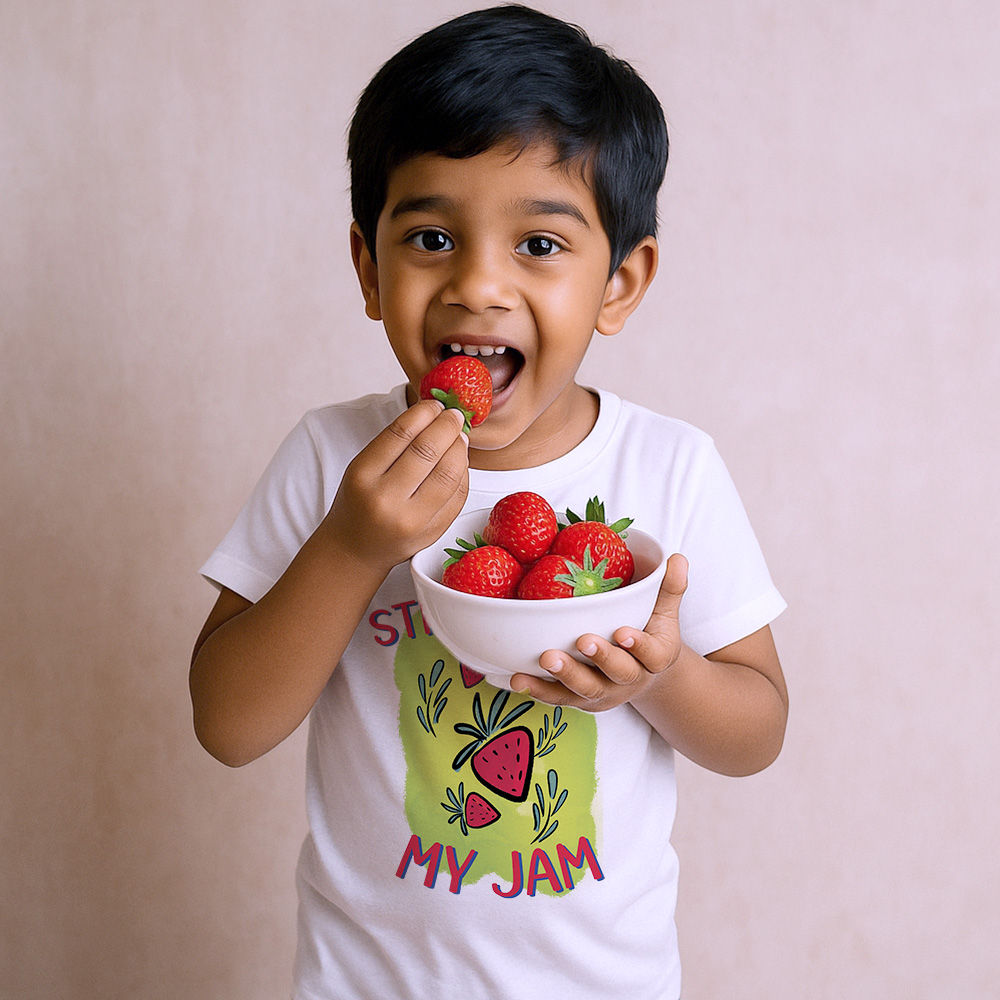 Strawberry My Jam Custom Doodle Tshirts