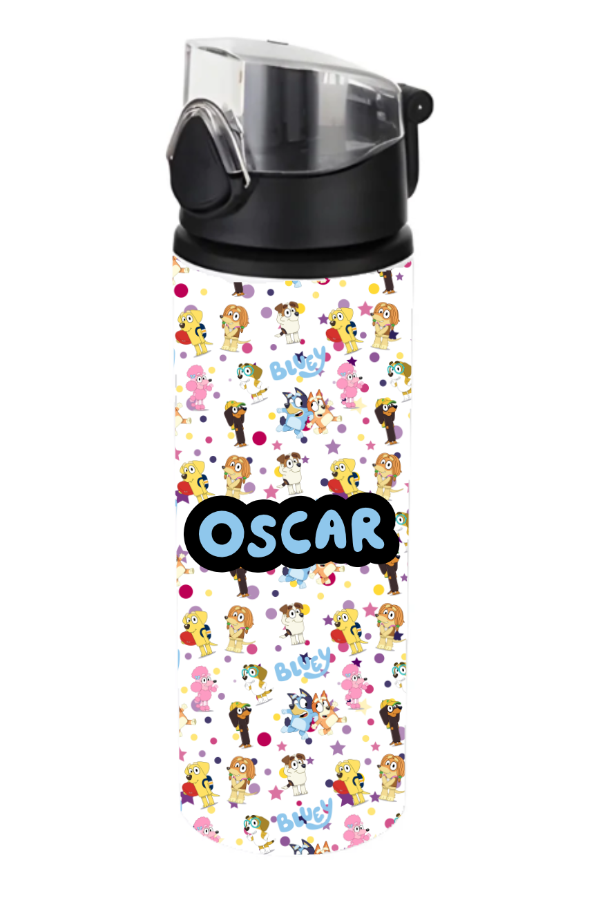 Personalised Bluey water bottle