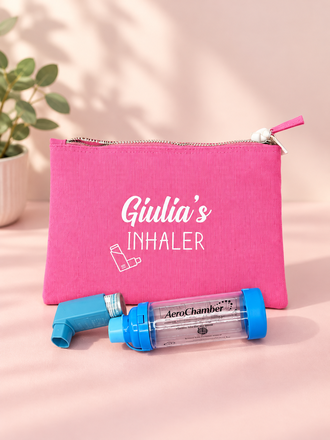 Personalised Inhaler Cotton Canvas Bag