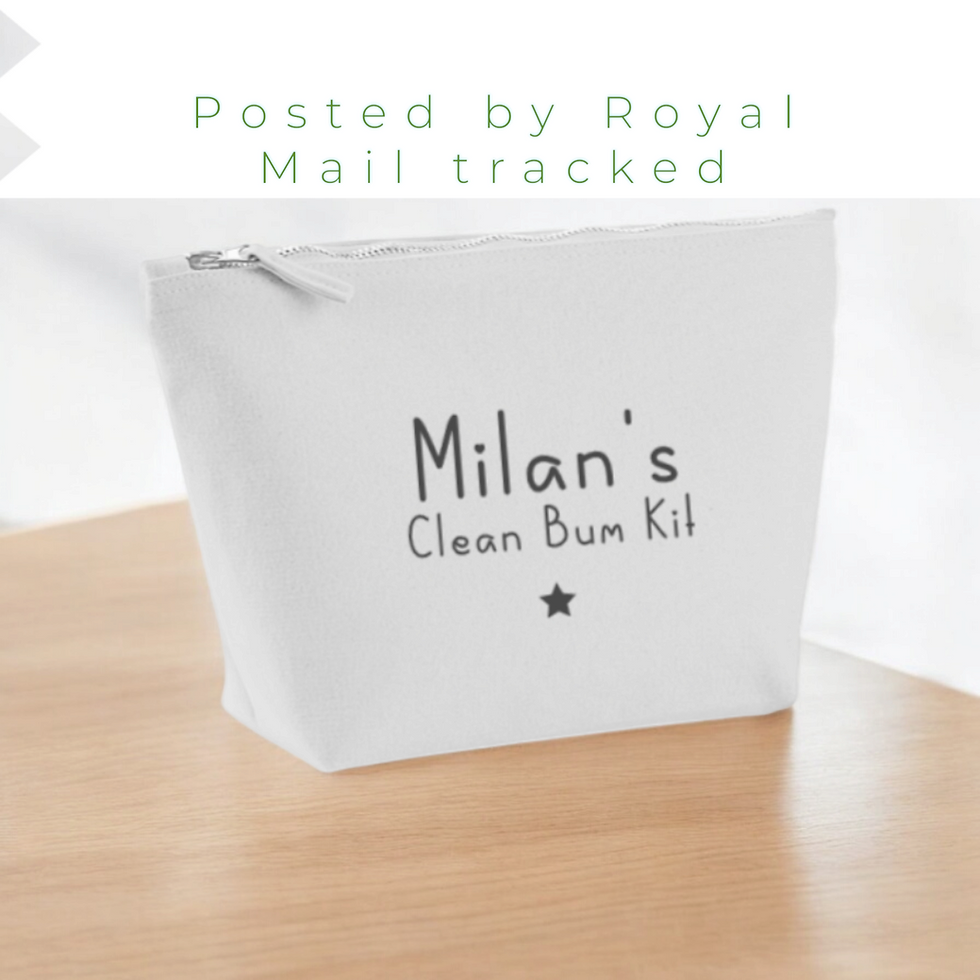 Thumbnail: Personalised Large star baby bag - nappies and wipes | Snacks | Spare