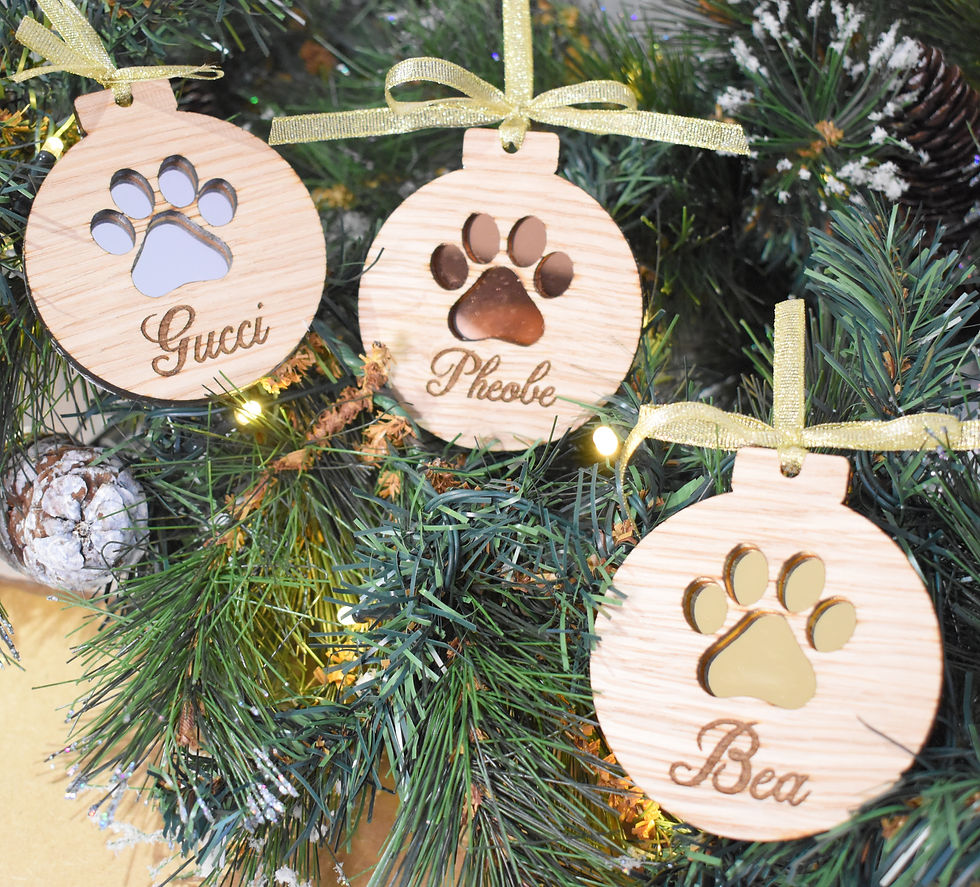 Thumbnail: Personalised pet baubles