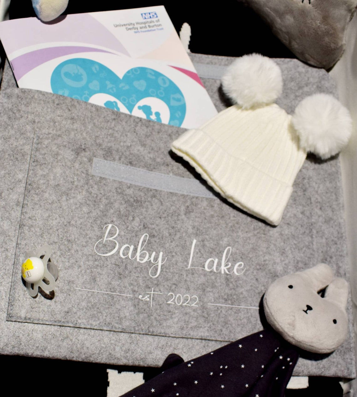 Personalised maternity pregnancy notes folder