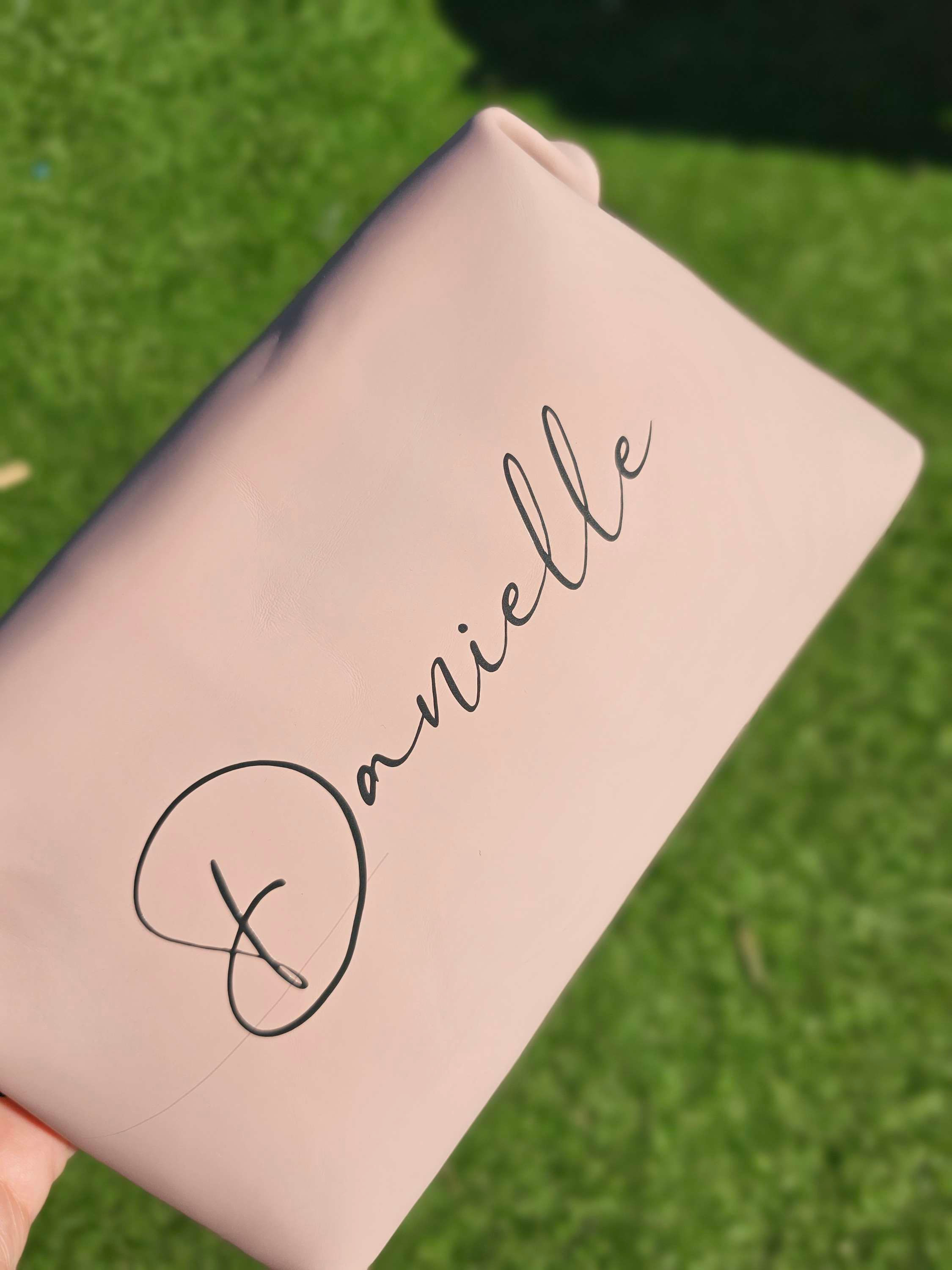 Personalised matte pu make up bag 