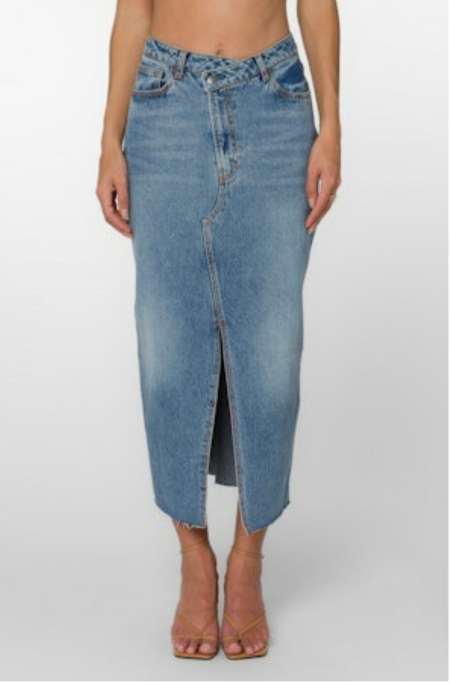 California Blue Denim Skirt