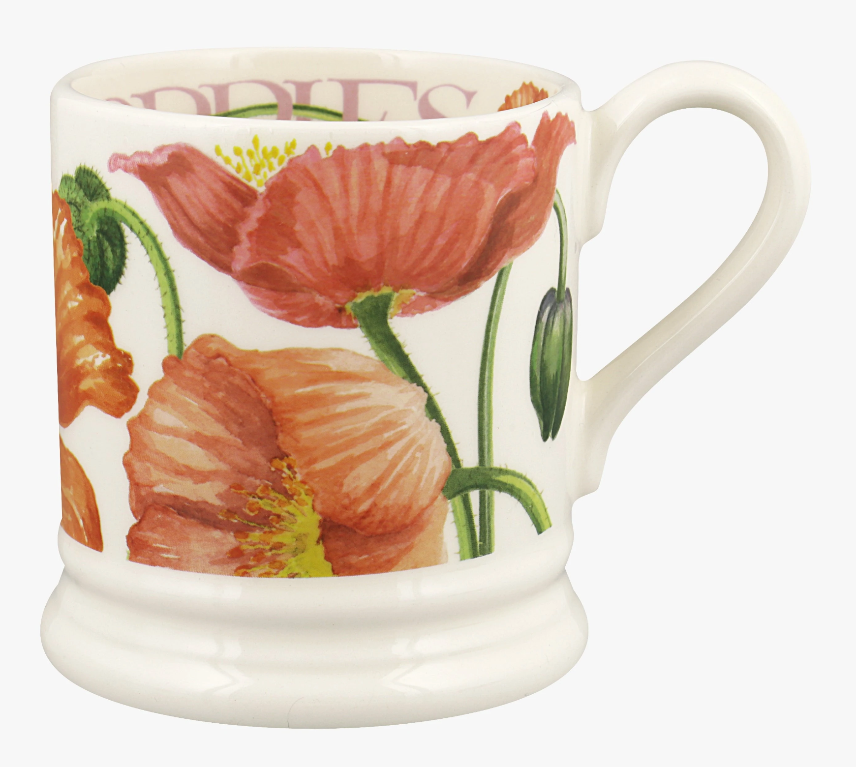 Red Poppy 1/2 Pint Mug