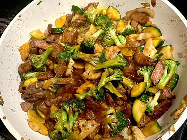 BBQ Beef & Veggie Stir-Fry - Prep