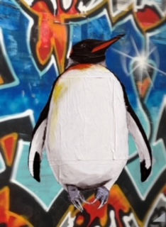 Graffiti Penguins Paris: portrait