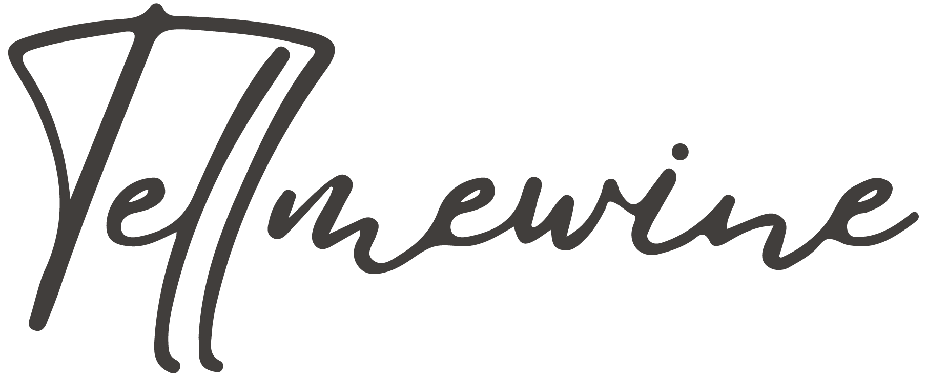 Logo Tell Me Wine Italy: elegante e stilizzata. Ufficiale originale vero unico in Italia.