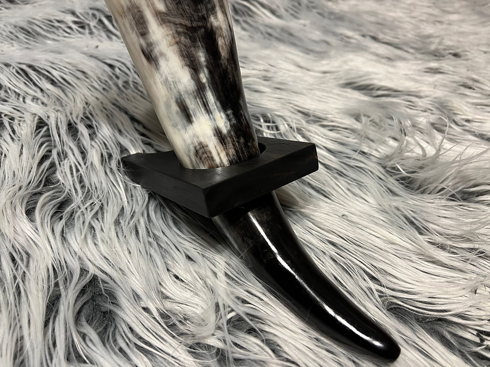 Thumbnail: HAND CARVED DRINKING HORN