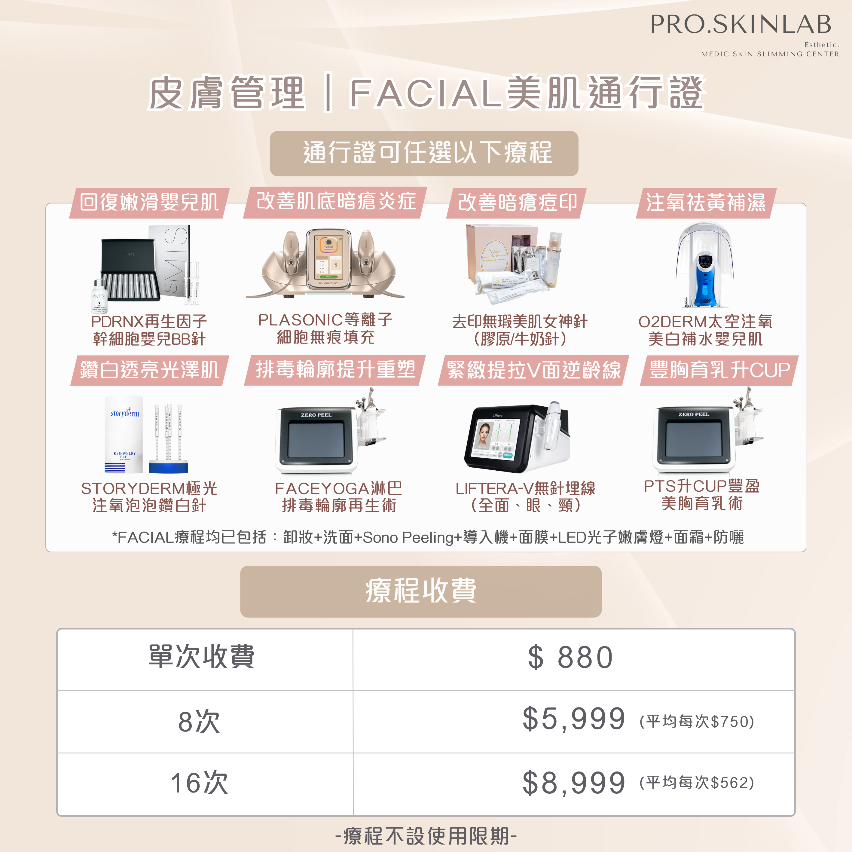 皮膚管理｜FACIAL美肌通行證