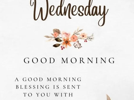 Good Wednesday Morning, PAPA!