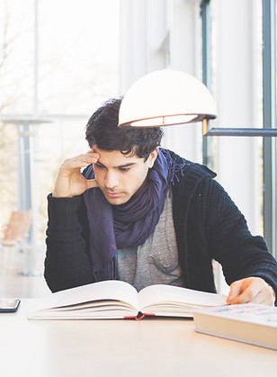 Studying in a Library