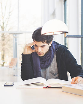 Studying in a Library