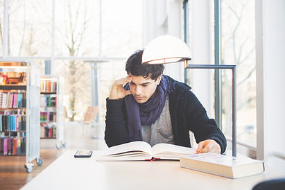 Studying in a Library