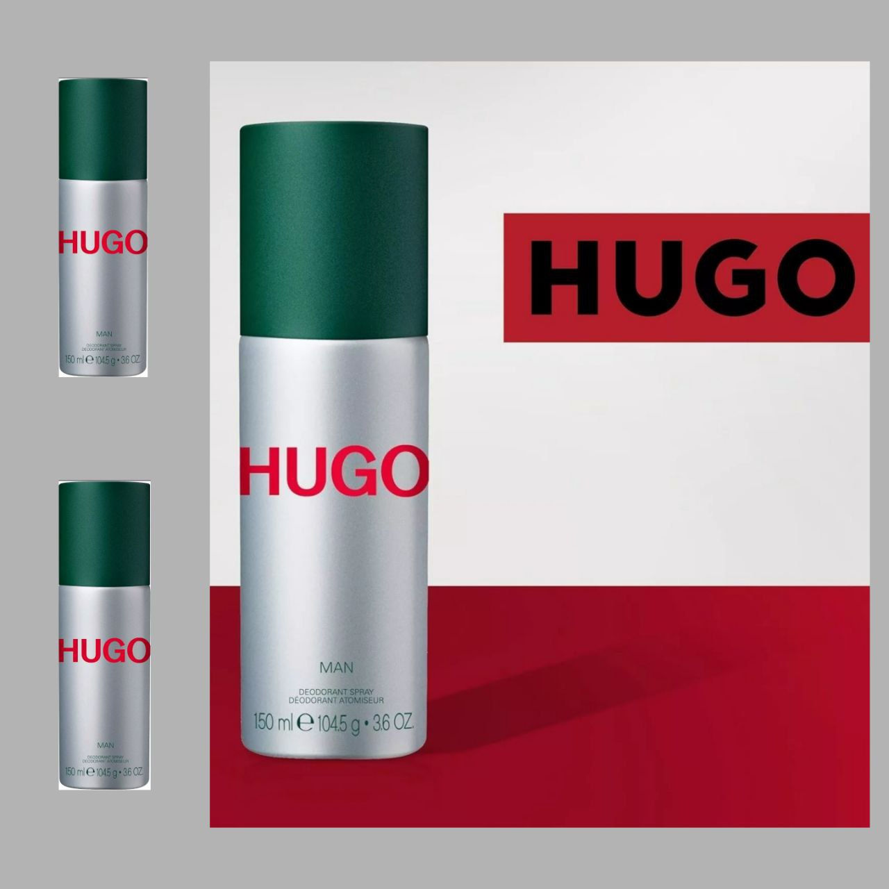 2x Hugo Boss Hugo Deodorant Spray 150ml