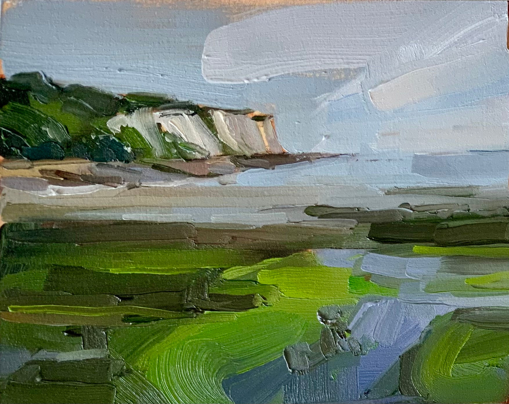 St Margaret’s Bay cliffs 6 x 8”