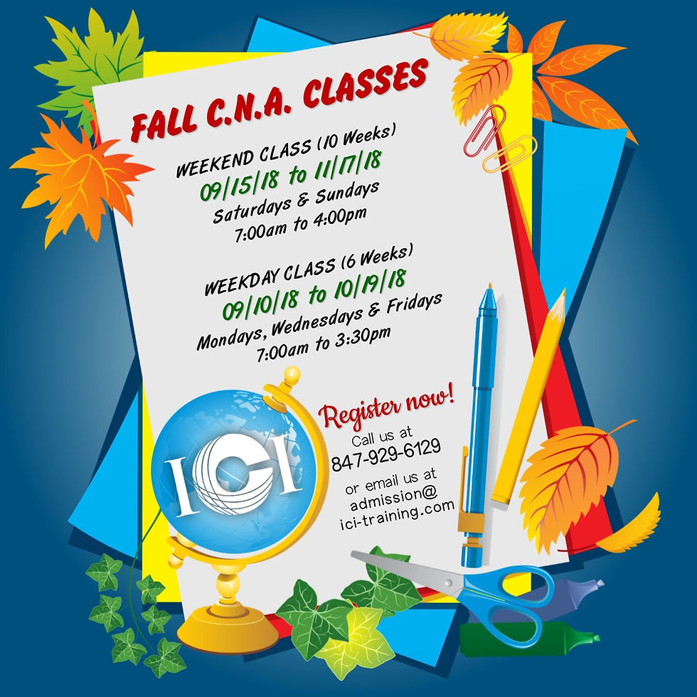 cna classes in Chicago Illinois, cna 4 week class in chicago, cna weekend classes in Chicago Illinois