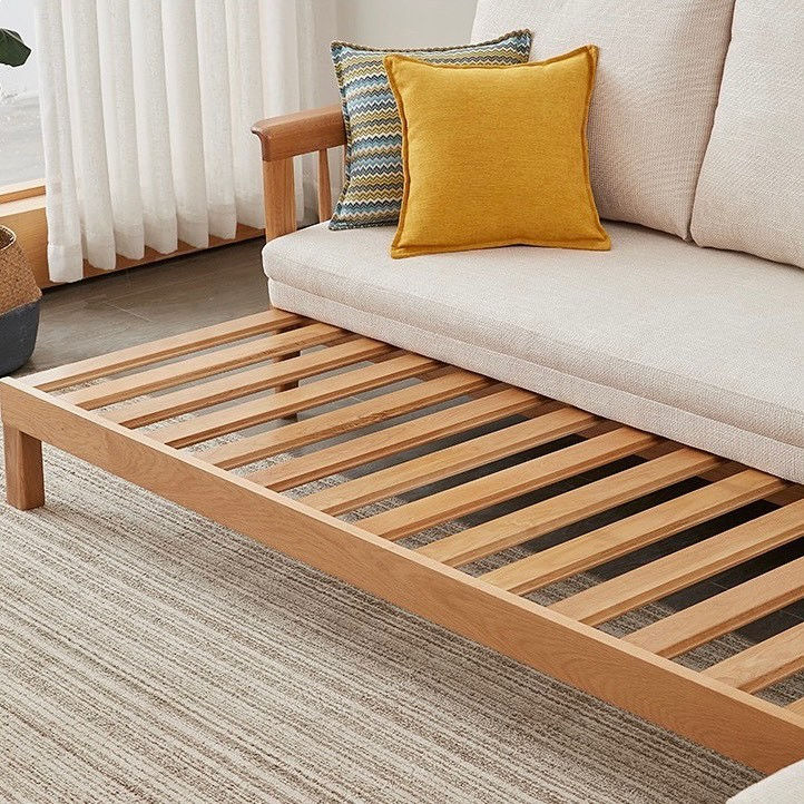 Thumbnail: All That Need Sofa Bed ทรงแอล โครงไม้โอ๊ค