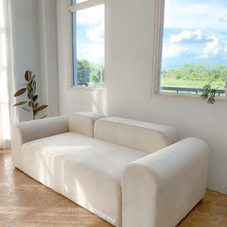 minimal sofa กำมะหยี่