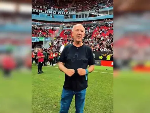 Arruda esteve no campo da Arena BRB e foi bem recebido pelas torcidas após a Supercopa Rei