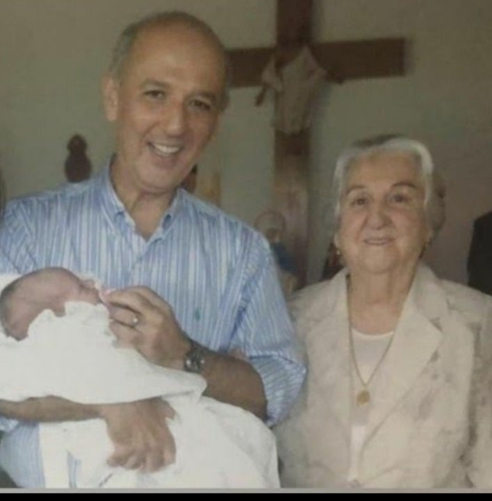 Arruda e sua mãe Dona Liquita 
