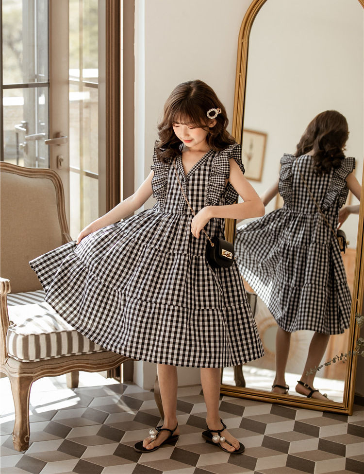 Thumbnail: Japanese Style Checkered Blouse/Dress (twinning option available)