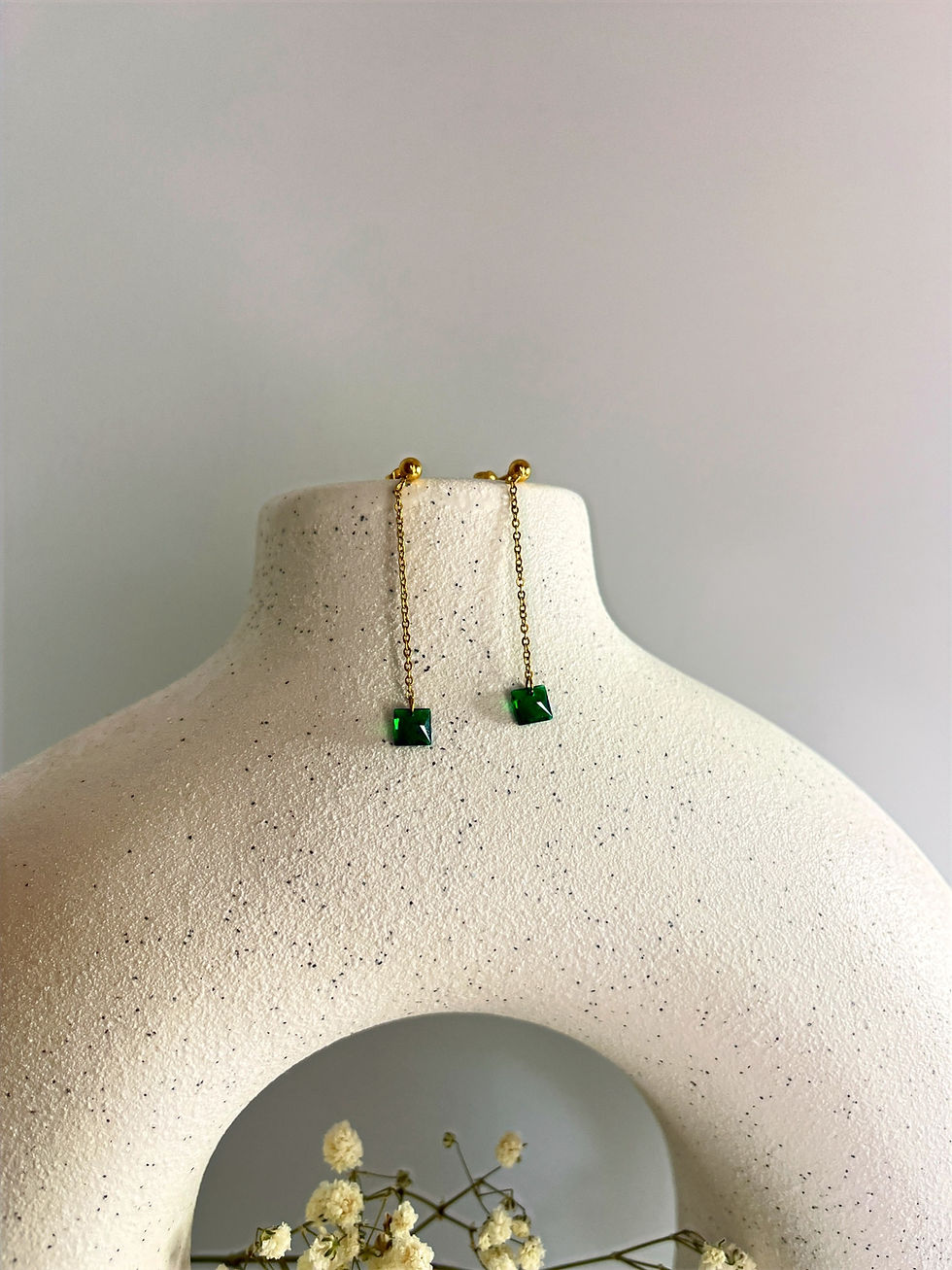 Emerald Drop Earring