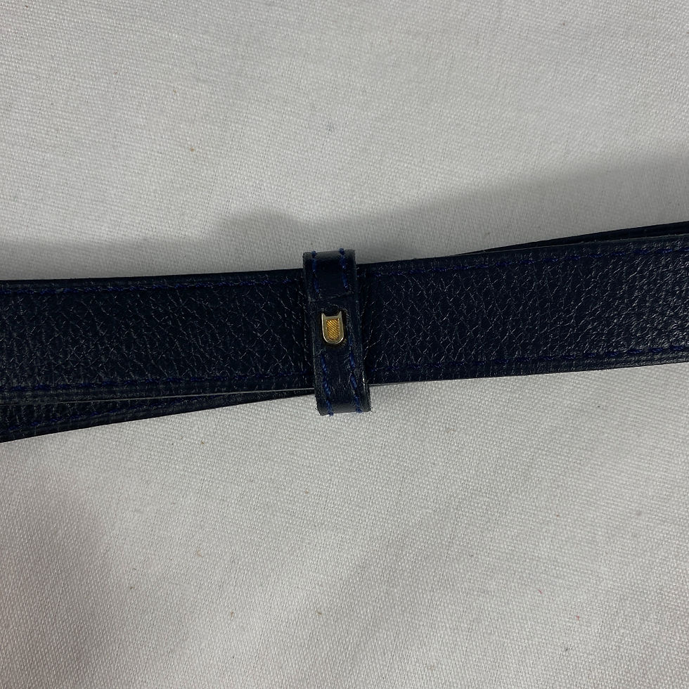 Thumbnail: Delvaux Vintage Calicot toile de cuir