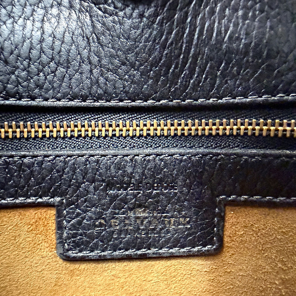 Thumbnail: Delvaux Chardonnay Bigaré – Vintage handtas in bruin toile de cuir