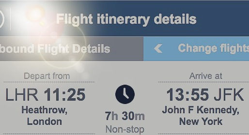 Flight Itinerary