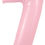 Thumbnail: 34-inch Matte Pink Number Balloon
