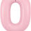 Thumbnail: 34-inch Matte Pink Number Balloon