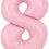 Thumbnail: 34-inch Matte Pink Number Balloon