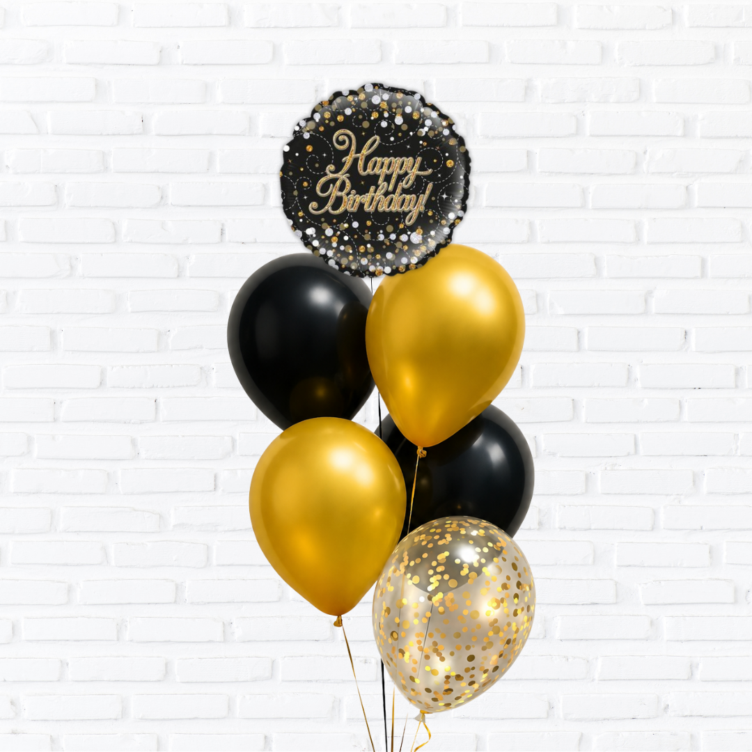 Black Fizz Birthday Bouquet