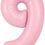 Thumbnail: 34-inch Matte Pink Number Balloon