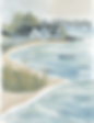 Illustration of outside wedding venue