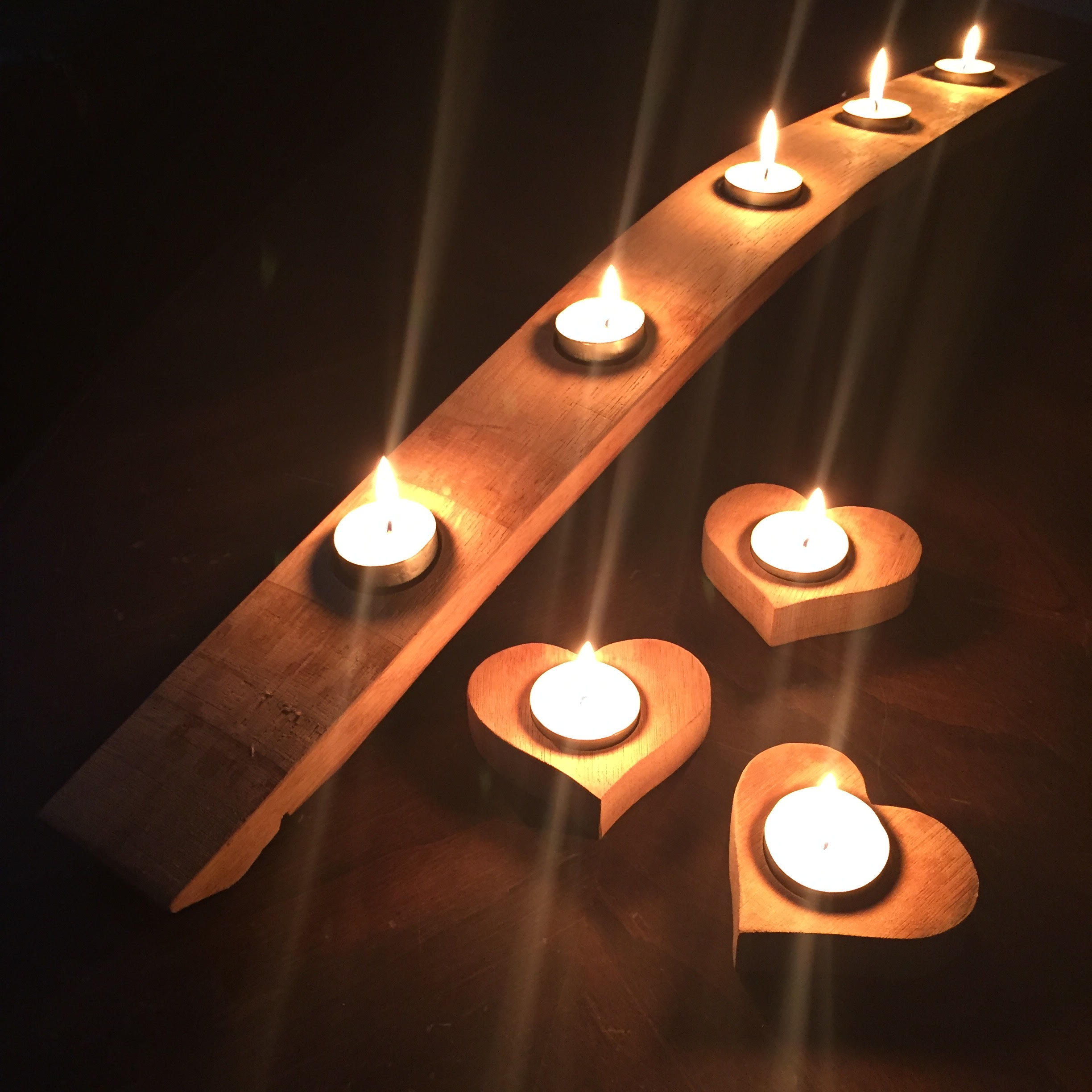Stave and Heart Candle Holder