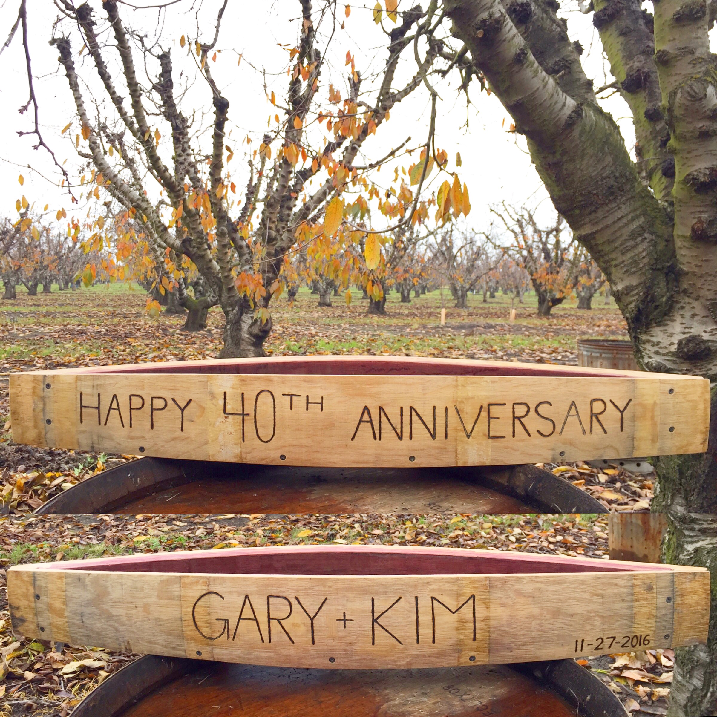 Custom Engraved Canoe Planter