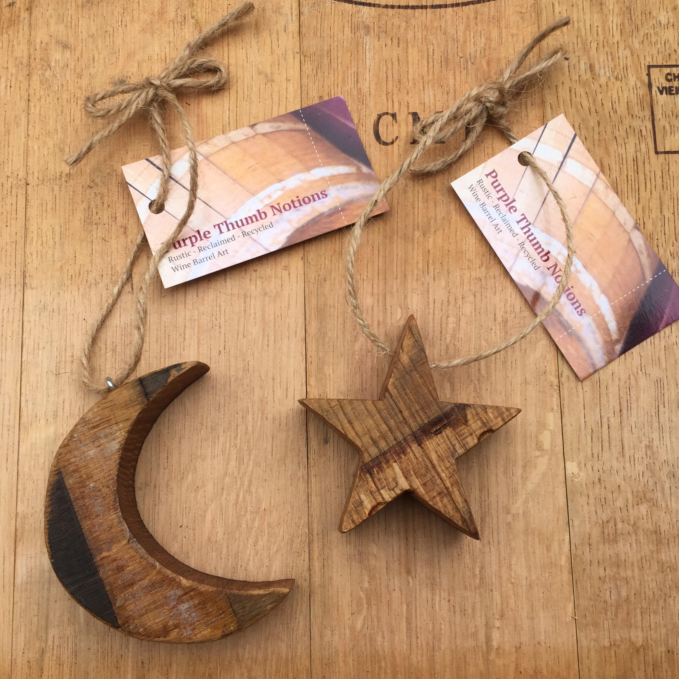 Moon and Star Ornaments