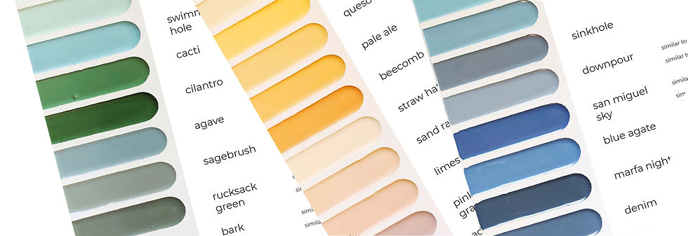 Color naming story for tile collection by designorange