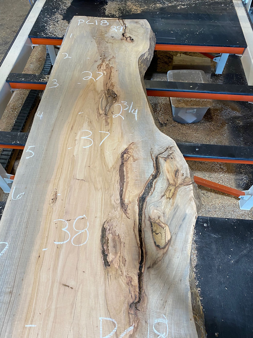 Thumbnail: Pecan Live Edge Slab PC18P. 