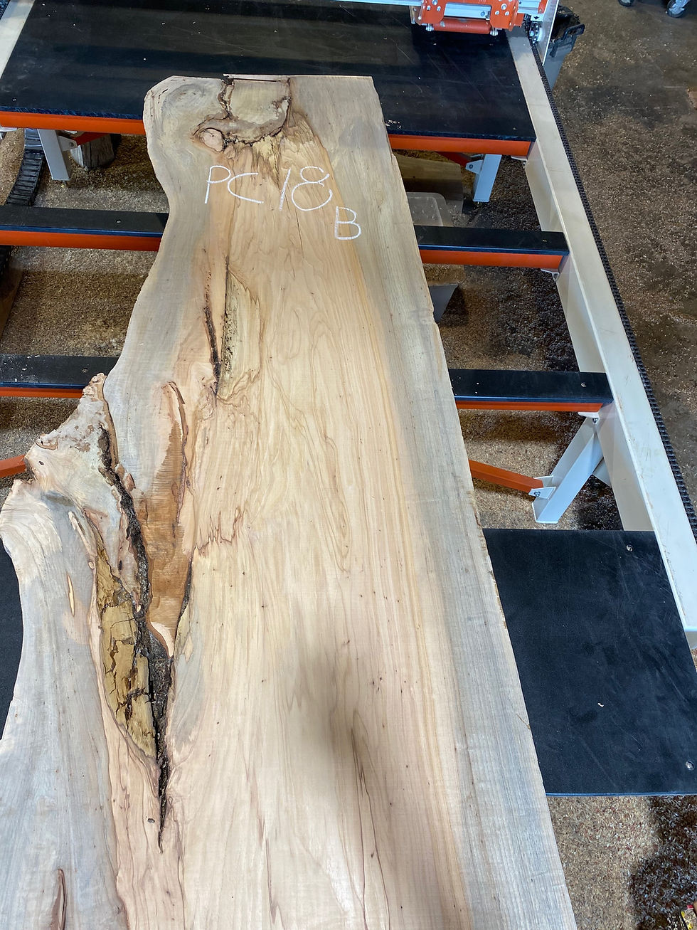 Thumbnail: Pecan Live Edge Slab PC18P. 