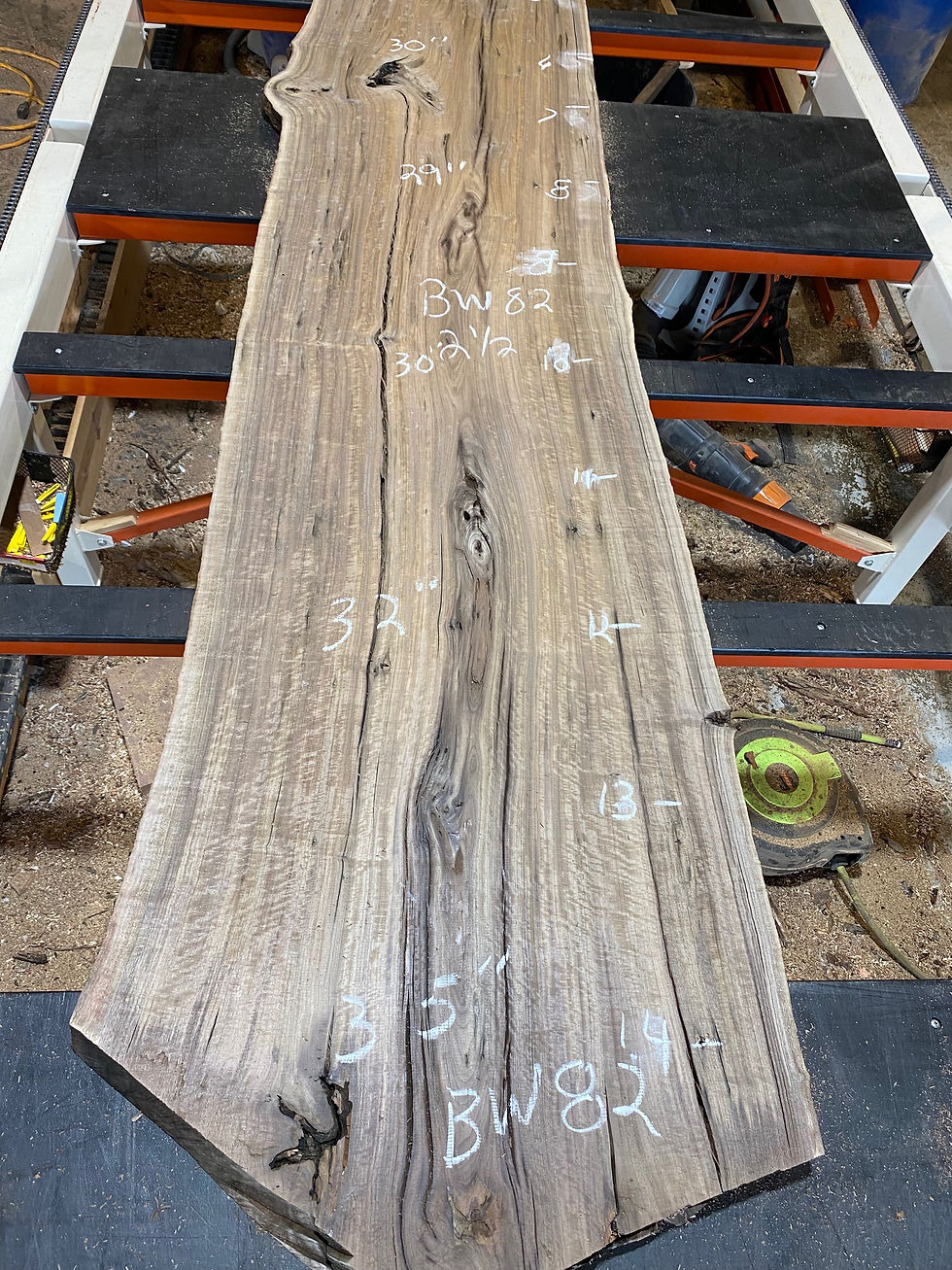 Thumbnail: Black Walnut Live Edge Slab BW82P