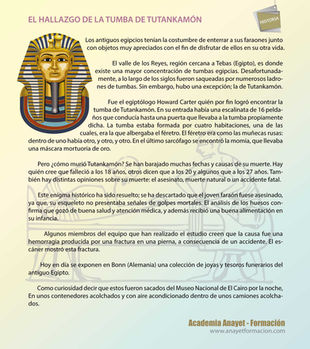 EL HALLAZGO DE LA TUMBA DE TUTANKAMÓN