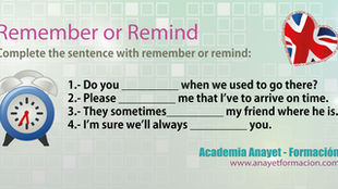 English - Remember and Remind