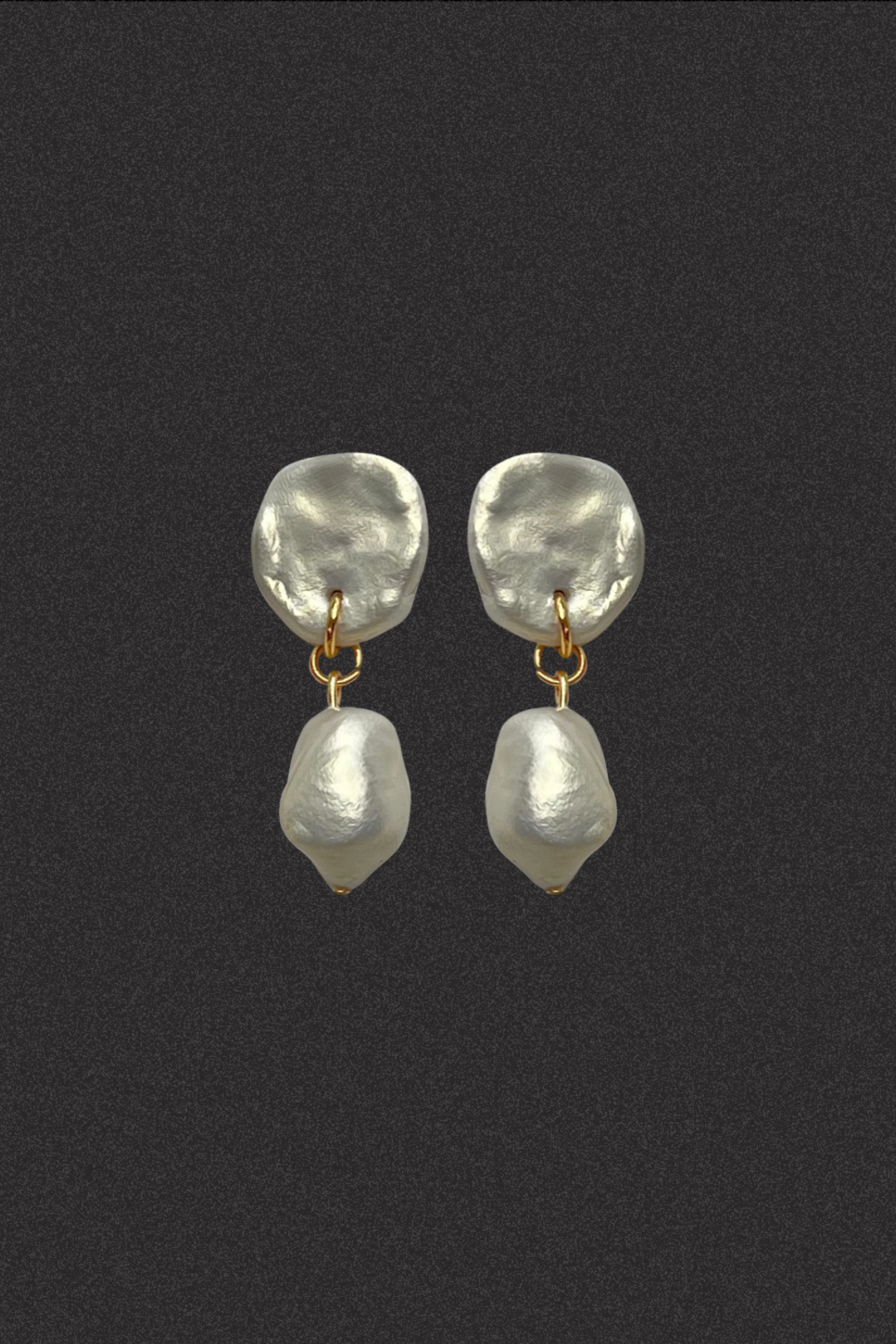 pearly stone earrings