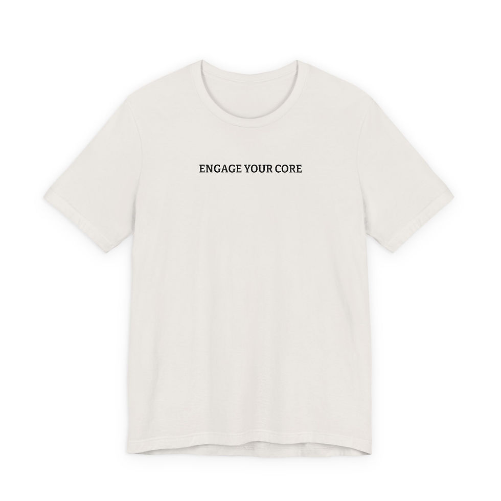 Thumbnail: Engage Your Core minimalist text tee | T-Shirt