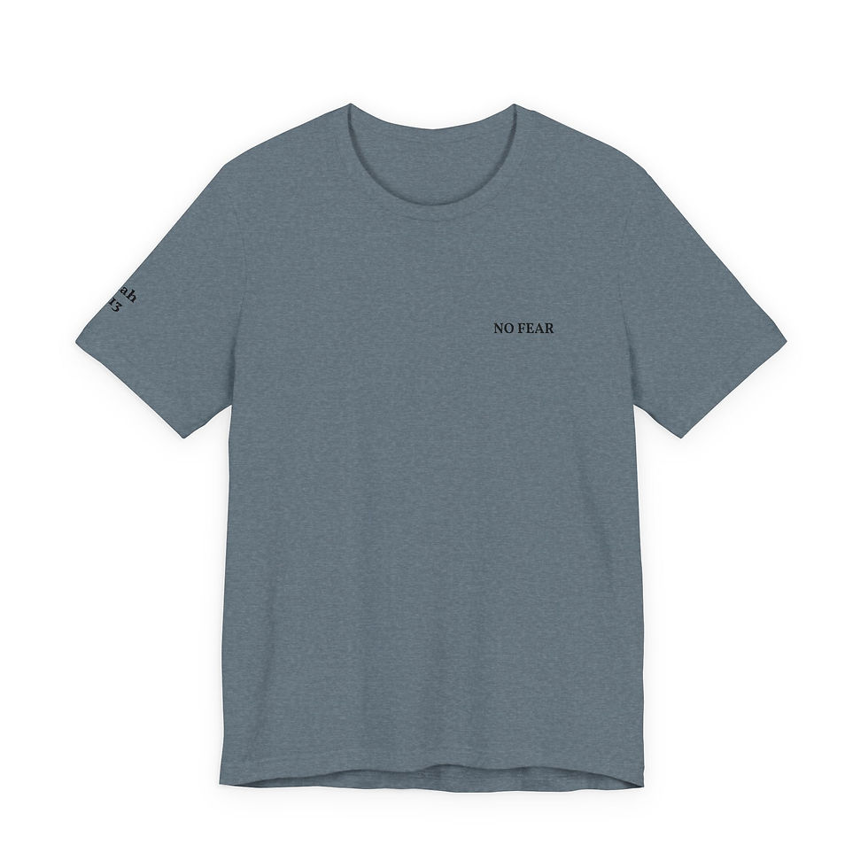Thumbnail: No Fear Isaiah 41:13 minimalist text tee | T-Shirt
